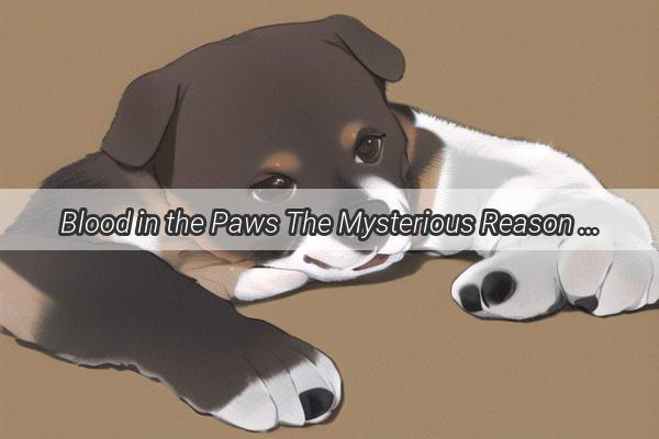 Blood in the Paws The Mysterious Reason Behind Your Dogs Spontaneous Bleeding